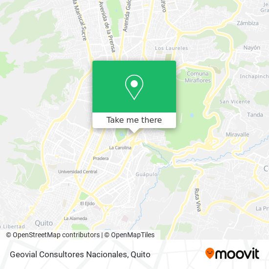 Geovial Consultores Nacionales map