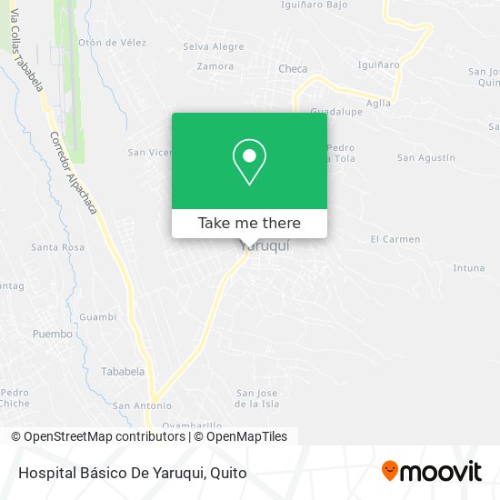 Mapa de Hospital Básico De Yaruqui