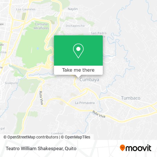 Teatro William Shakespear map