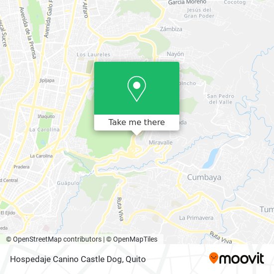 Hospedaje Canino Castle Dog map