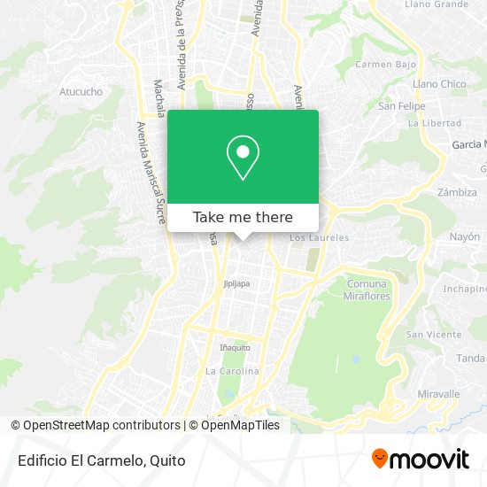 Mapa de Edificio El Carmelo