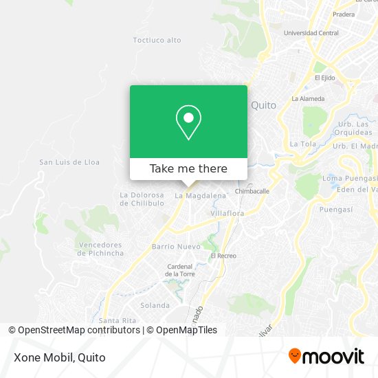 Xone Mobil map