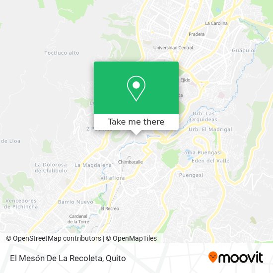 El Mesón De La Recoleta map