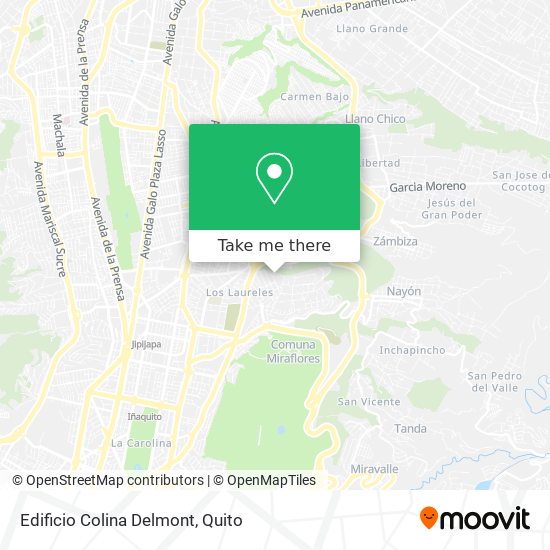 Mapa de Edificio Colina Delmont