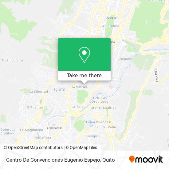 Centro De Convenciones Eugenio Espejo map