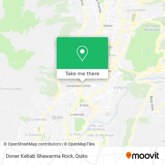 Mapa de Doner Kebab Shawarma Rock