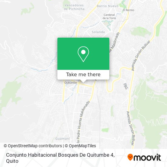 Conjunto Habitacional Bosques De Quitumbe 4 map