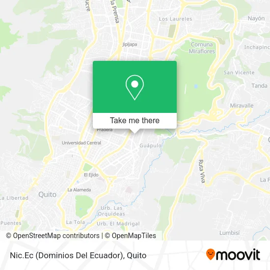 Mapa de Nic.Ec (Dominios Del Ecuador)