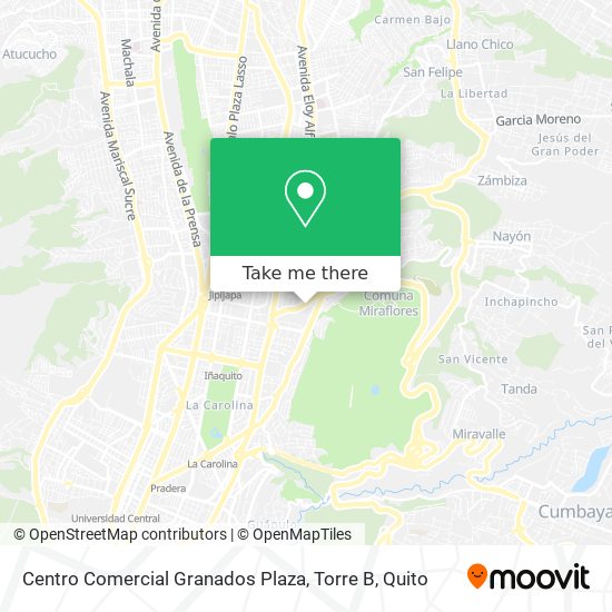 Mapa de Centro Comercial Granados Plaza, Torre B