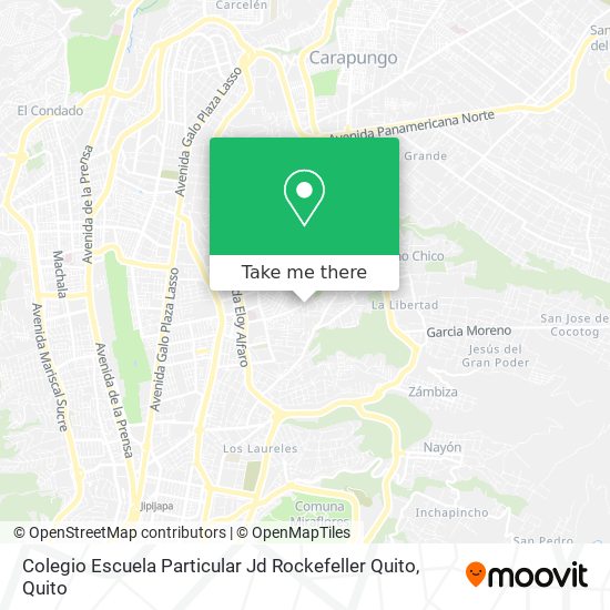 Colegio Escuela Particular Jd Rockefeller Quito map