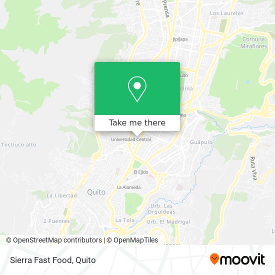 Mapa de Sierra Fast Food