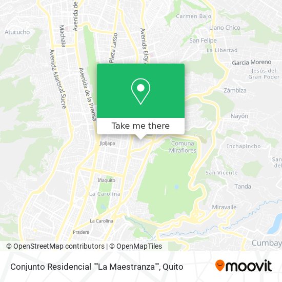 Mapa de Conjunto Residencial ""La Maestranza""