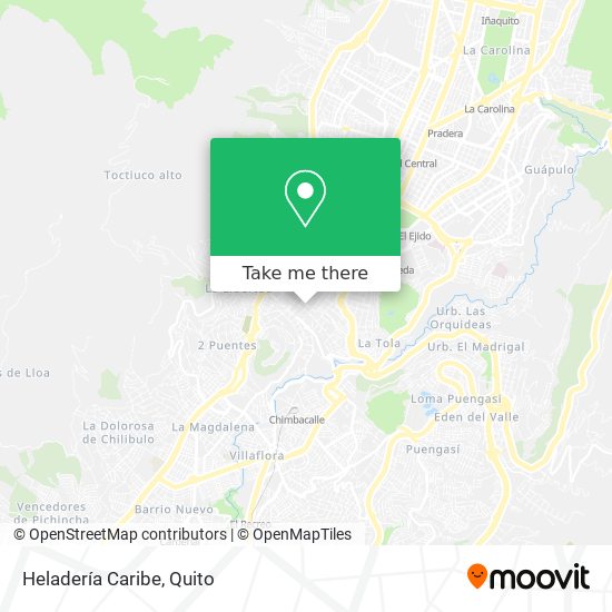 Mapa de Heladería Caribe
