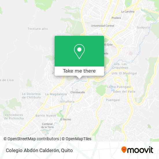 Mapa de Colegio Abdón Calderón