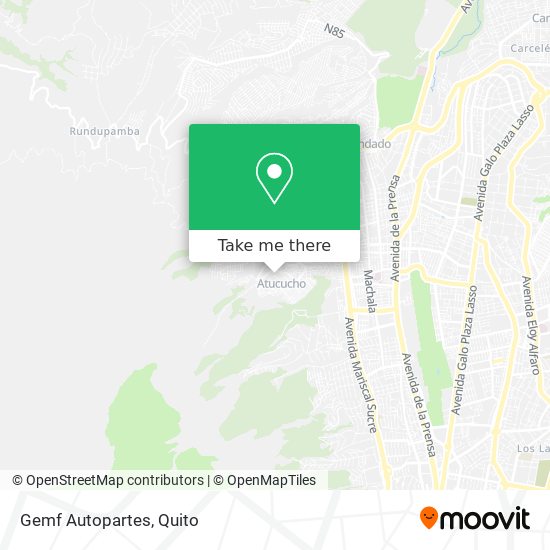 Mapa de Gemf Autopartes