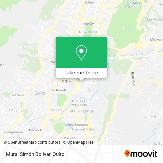 Mapa de Mural Simón Bolivar