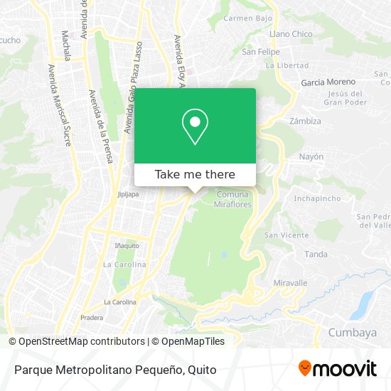 Parque Metropolitano Pequeño map
