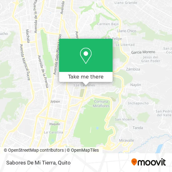 Sabores De Mi Tierra map