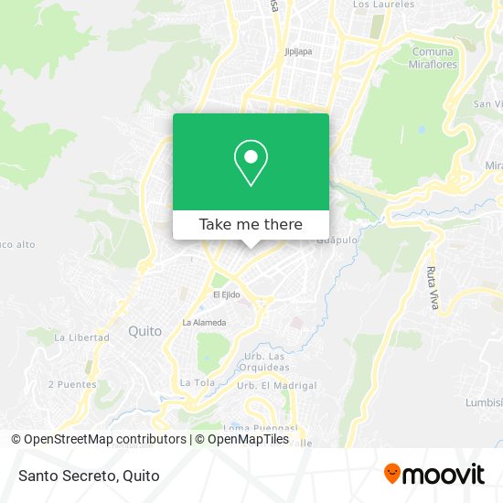 Santo Secreto map