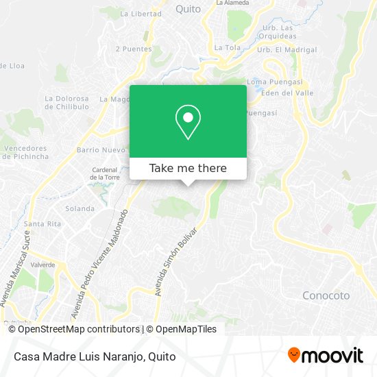 Casa Madre Luis Naranjo map