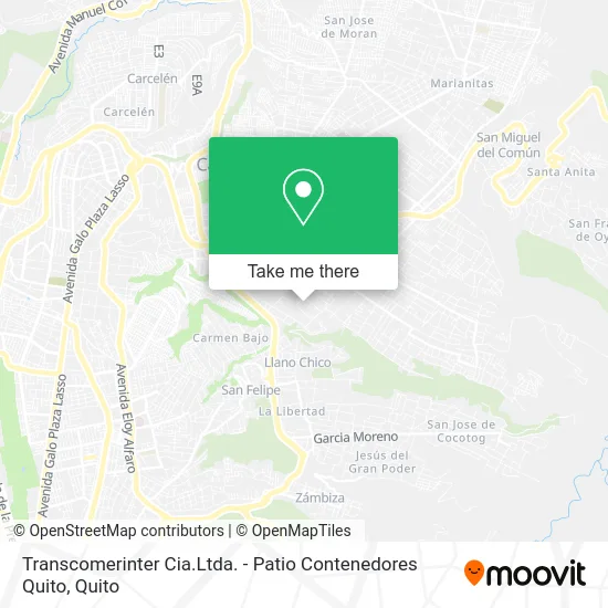 Transcomerinter Cia.Ltda. - Patio Contenedores Quito map
