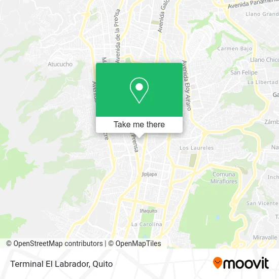 Terminal El Labrador map