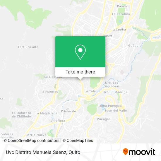 Uvc Distrito Manuela Saenz map