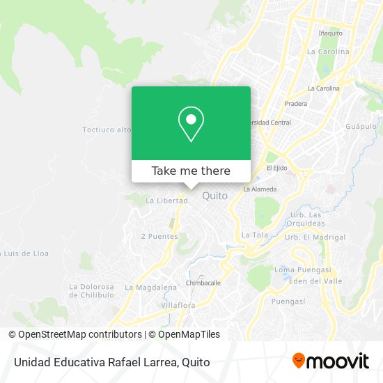 Mapa de Unidad Educativa Rafael Larrea