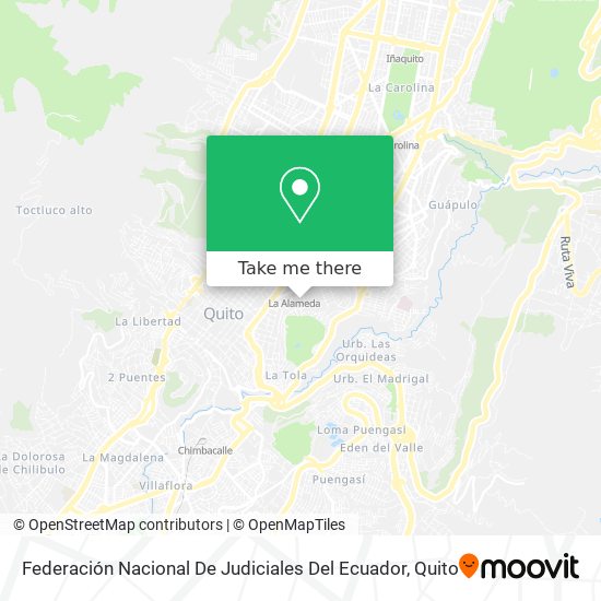 Mapa de Federación Nacional De Judiciales Del Ecuador
