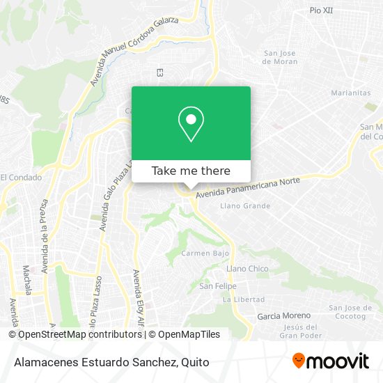 Alamacenes Estuardo Sanchez map