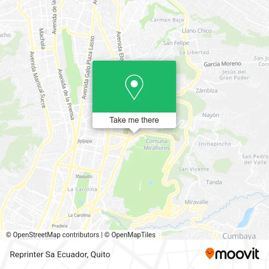 Reprinter Sa Ecuador map