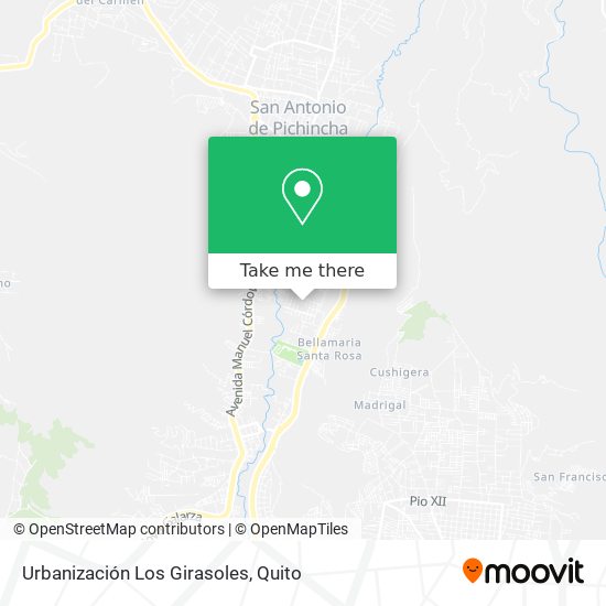Urbanización Los Girasoles map