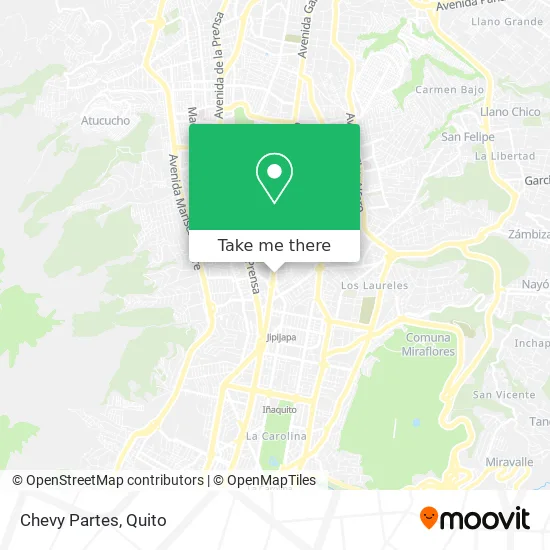 Chevy Partes map