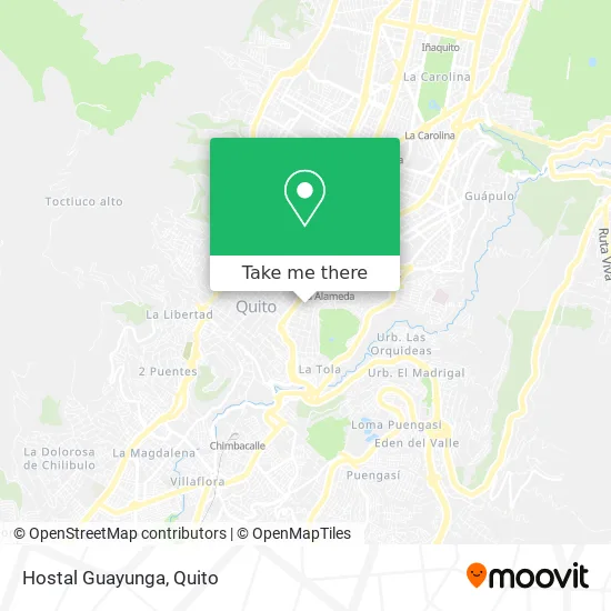 Hostal Guayunga map