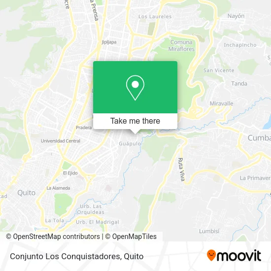 Conjunto Los Conquistadores map