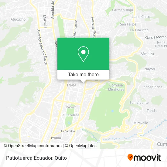 Mapa de Patiotuerca Ecuador