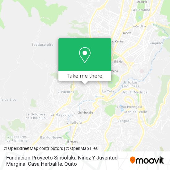 Fundación Proyecto Sinsoluka Niñez Y Juventud Marginal Casa Herbalife map
