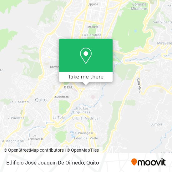Edificio José Joaquín De Oimedo map
