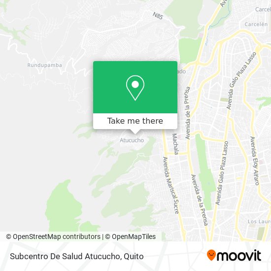 Mapa de Subcentro De Salud Atucucho