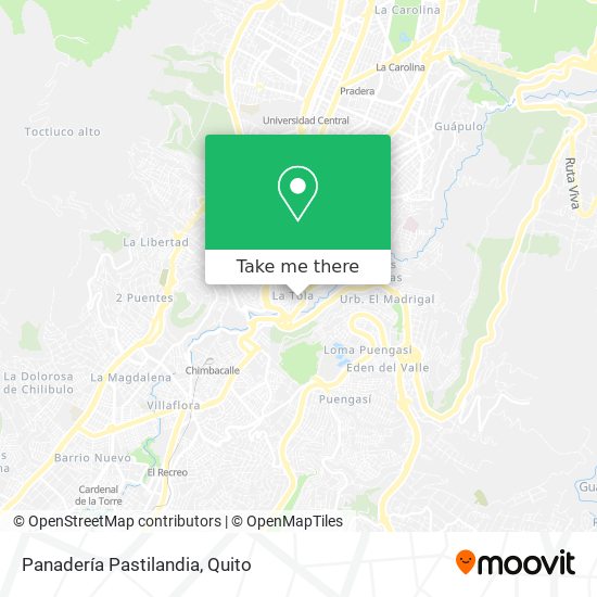Panadería Pastilandia map