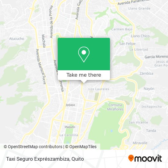 Taxi Seguro Exprészambiza map