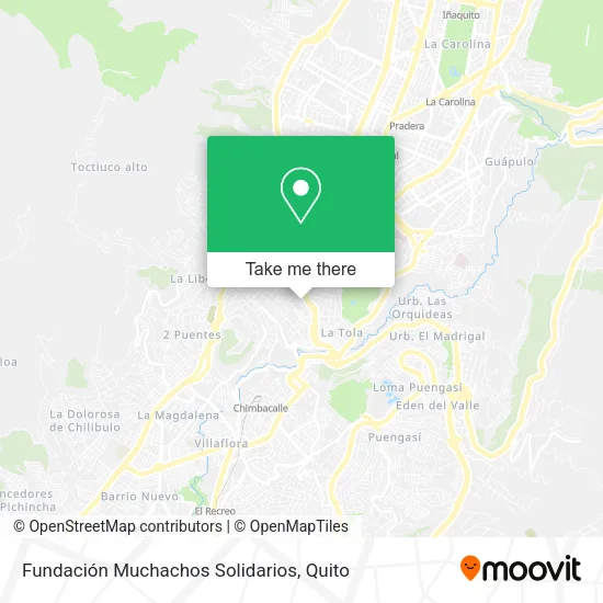 Mapa de Fundación Muchachos Solidarios