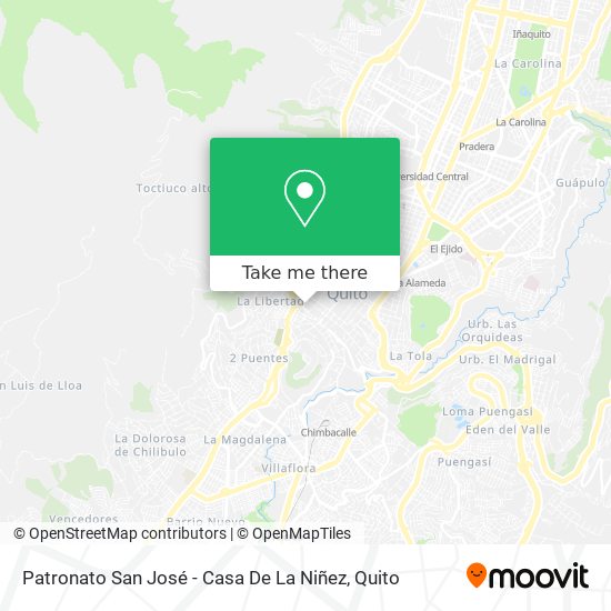 Mapa de Patronato San José - Casa De La Niñez