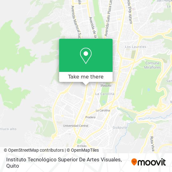 Instituto Tecnológico Superior De Artes Visuales map