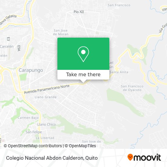 Mapa de Colegio Nacional Abdon Calderon