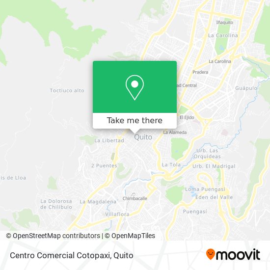 Centro Comercial Cotopaxi map