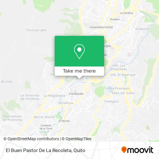El Buen Pastor De La Recoleta map