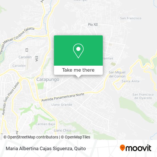 Maria Albertina Cajas Siguenza map