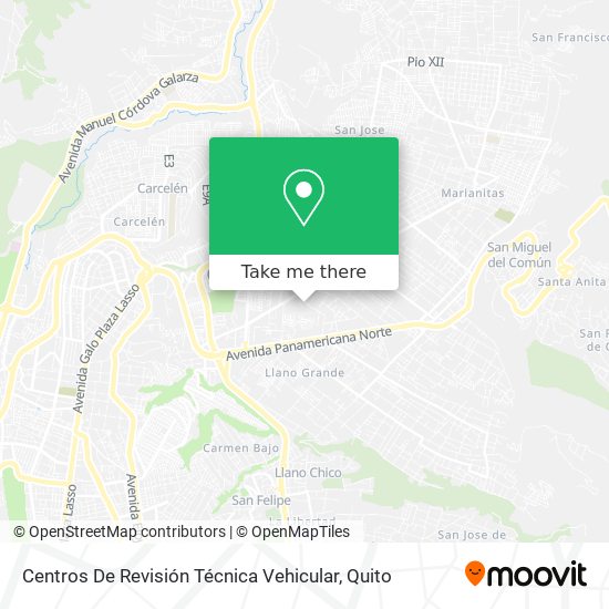 Mapa de Centros De Revisión Técnica Vehicular