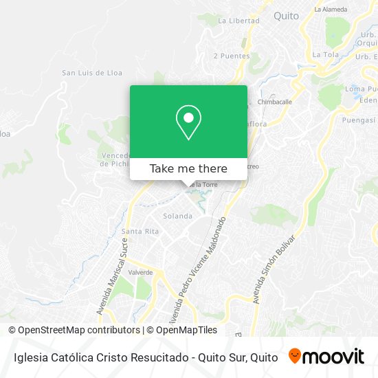 Iglesia Católica Cristo Resucitado - Quito Sur map